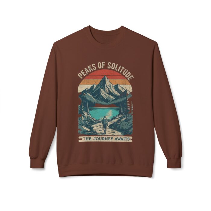 Peaks of Solitude Unisex Midweight Softstyle Fleece Crewneck Sweatshirt - Image 5