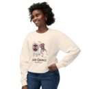 Korean traditional lion dance Unisex Lightweight Crewneck Sweatshirt