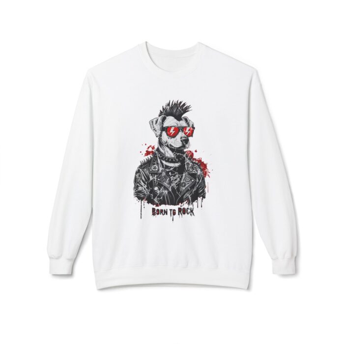 Born to rock Unisex Midweight Softstyle Fleece Crewneck Sweatshirt