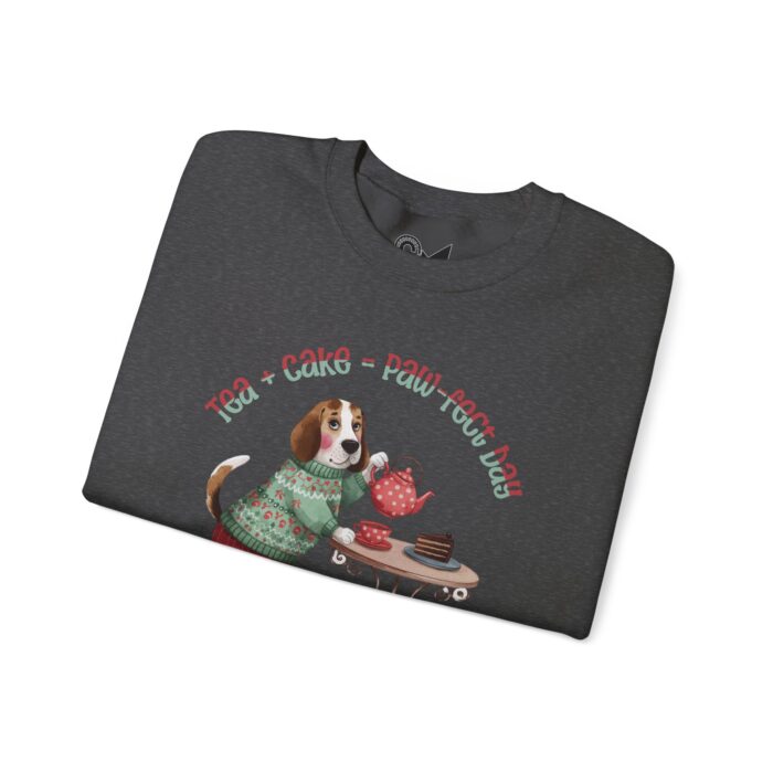 Tea + Cake = Paw-fect Day Unisex Heavy Blend™ Crewneck Sweatshirt - Image 19