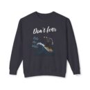 Ride with wave Unisex Lightweight Crewneck Sweatshirt