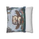 Winter Woodland Feast Spun Polyester Square Pillowcase