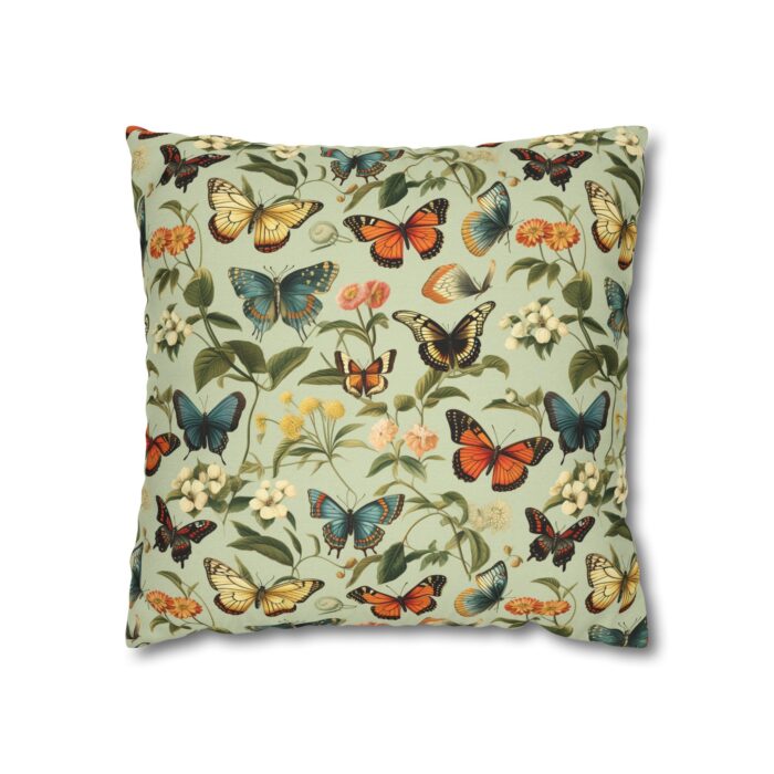 Butterfly Spun Polyester Square Pillowcase - Image 5