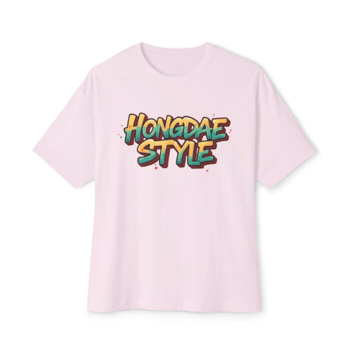 Hongdae style Unisex Oversized Boxy Tee - Image 5