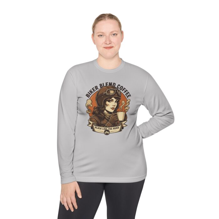 Bike blend coffee Unisex Lightweight Long Sleeve Tee - Image 8