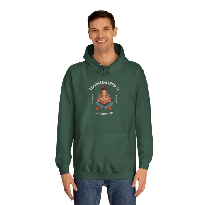 Through books Unisex College Hoodie - Image 15