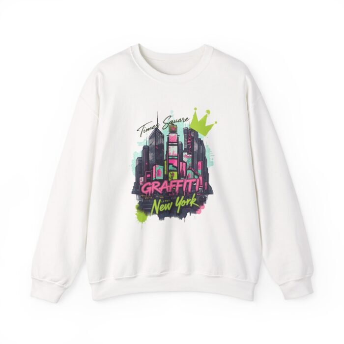 "meta_description": "Experience comfort with the Graffiti New York unisex sweatshirt, your perfect style companion.",