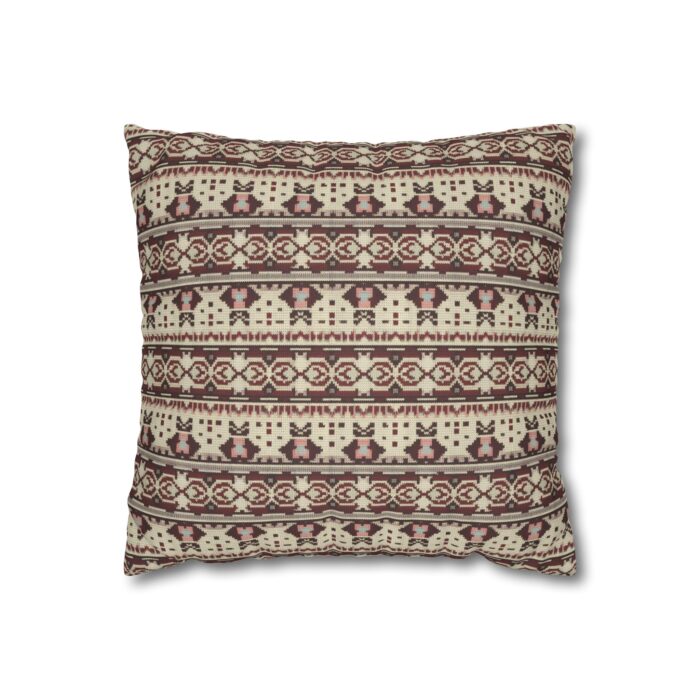 Vintage Cozy Faux Suede Square Pillowcase