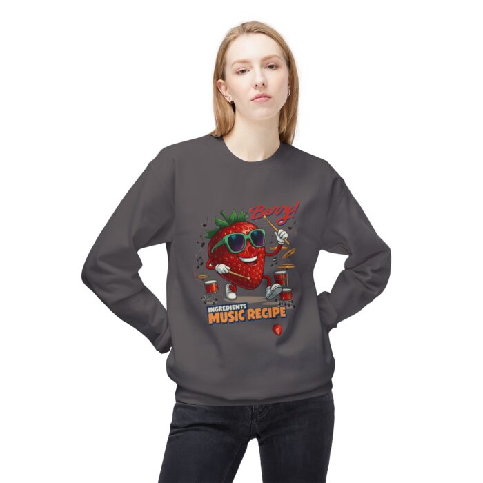 Berry Unisex Midweight Softstyle Fleece Crewneck Sweatshirt - Image 19
