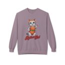 Retro Cat Unisex Midweight Softstyle Fleece Crewneck Sweatshirt