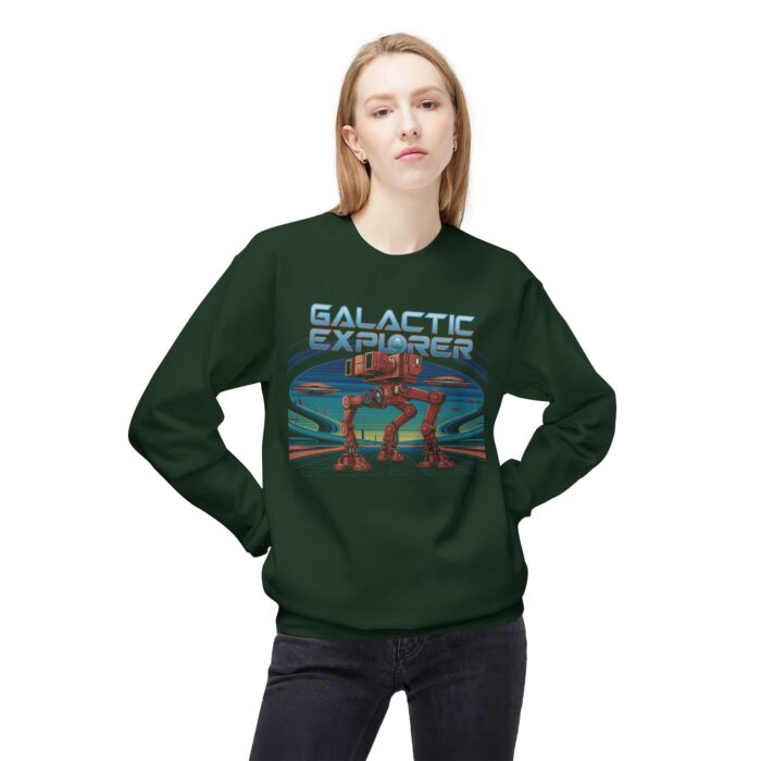 Galactic explorer Unisex Midweight Softstyle Fleece Crewneck Sweatshirt - Image 7