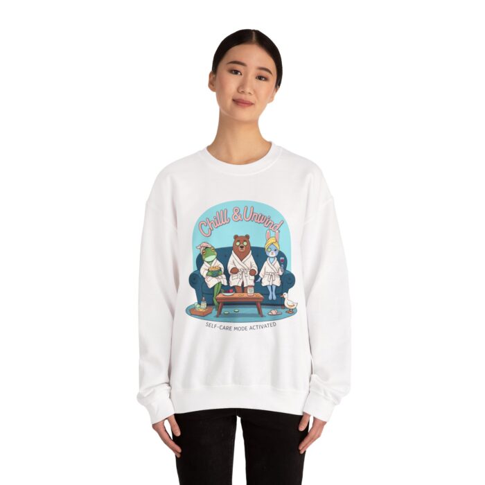 Chill & Unwind Unisex Heavy Blend™ Crewneck Sweatshirt - Image 4