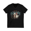 Ride with elegance Unisex Jersey Short Sleeve V-Neck Tee