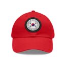 Made in South Korea Hat with Leather Patch (Round)