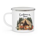 Embrace the rain Enamel Camping Mug