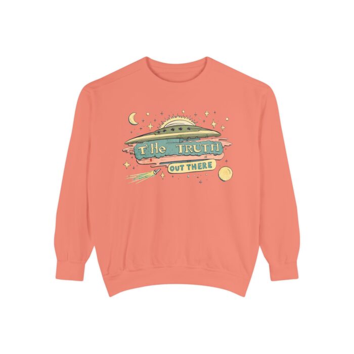 The truth is out there Unisex Garment-Dyed Sweatshirt - Image 5