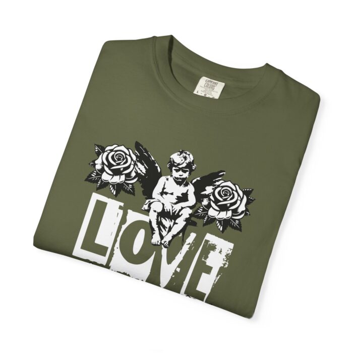 Unisex Garment-Dyed T-Shirt - Love Openmind Vintage Graphic Tee - Image 3