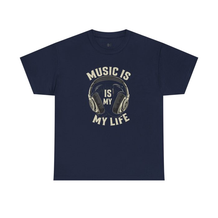 Music is my life Unisex Heavy Cotton Tee - Image 9