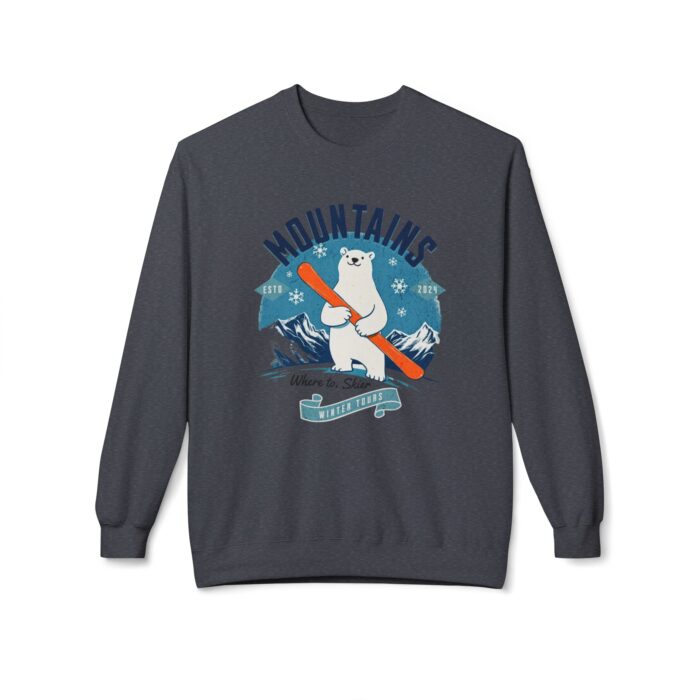 Mountains Unisex Midweight Softstyle Fleece Crewneck Sweatshirt - Image 21