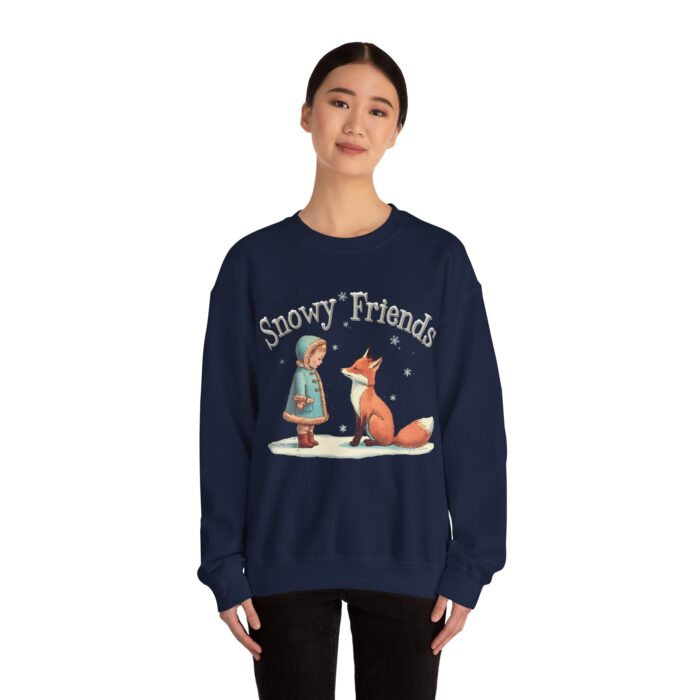 Snowy Friends Unisex Heavy Blend™ Crewneck Sweatshirt - Image 44