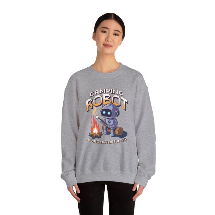 Camping robot Unisex Heavy Blend™ Crewneck Sweatshirt - Image 12