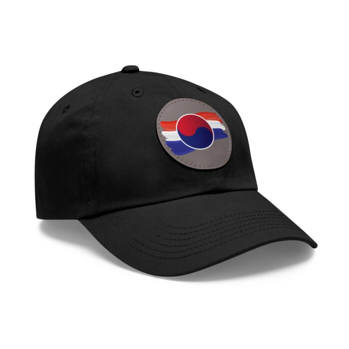Korean Flag Hat with Leather Patch (Round) - Image 18