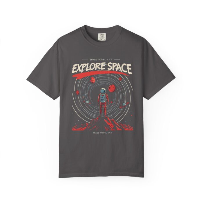 Explore Space Unisex Garment-Dyed T-Shirt | Adventure & Travel Theme - Image 5