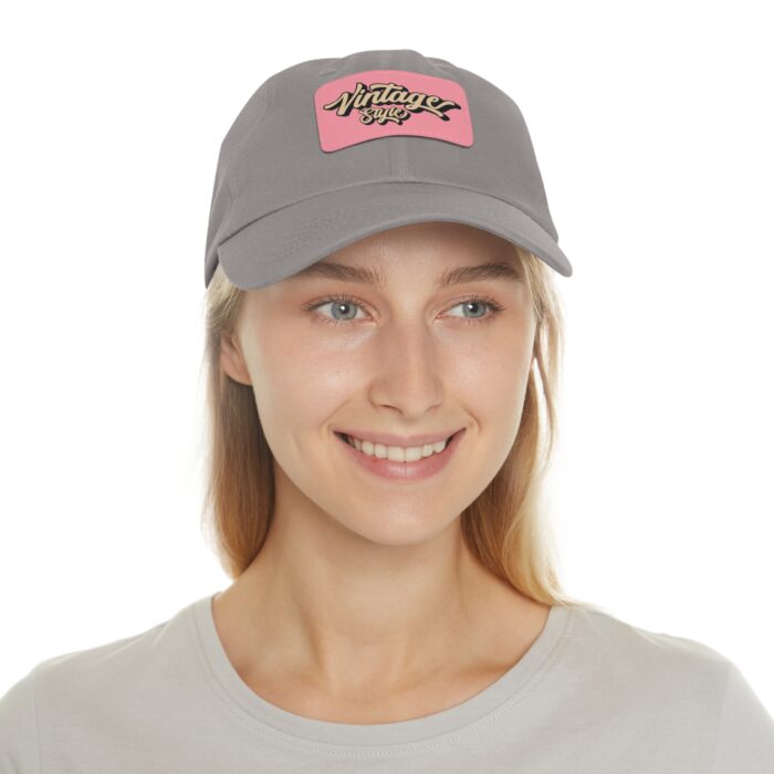 Vintage style Hat with Leather Patch (Rectangle) - Image 32