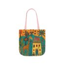The giraffe that lives in my house Canvas Tote Bag, 5-Color Straps