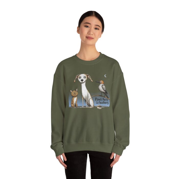 Paws, Purrs & Feathers Unisex Heavy Blend™ Crewneck Sweatshirt - Image 20