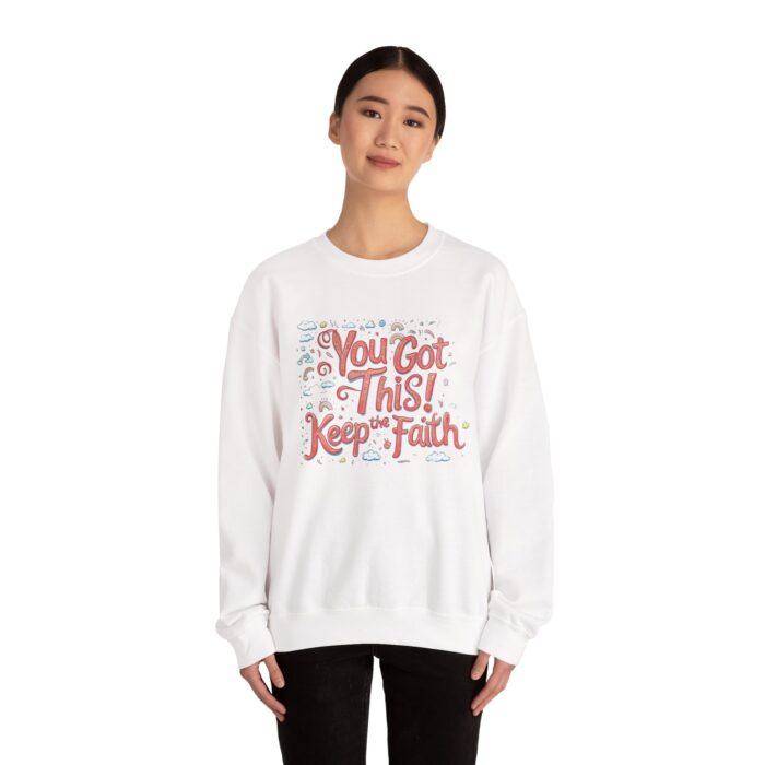 Keep the faith Unisex Heavy Blend™ Crewneck Sweatshirt - Image 4
