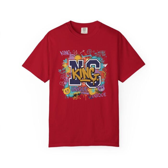 Unisex Garment-Dyed T-Shirt - Colorful 'King' Graphic Tee for Trendsetters - Image 13