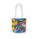 The hillside village in Korea Canvas Tote Bag, 5-Color Straps