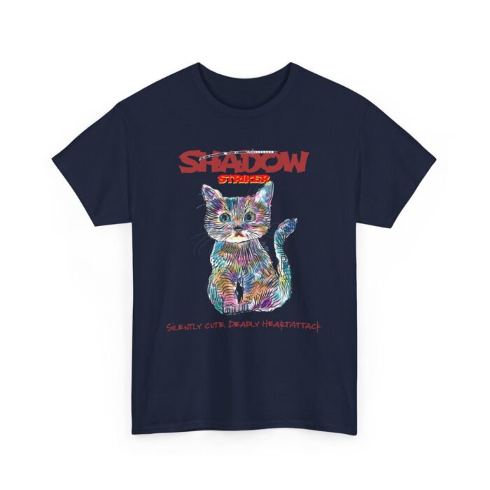 Shadow Cat Unisex Heavy Cotton Tee – Silently Cute, Deadly Design - Image 23