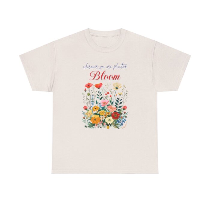 Bloom Unisex Heavy Cotton Tee - Image 13
