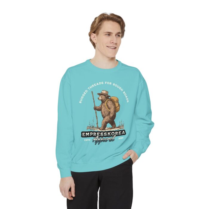 Rugged threads for ruff roads Unisex Garment-Dyed Sweatshirt - Image 19