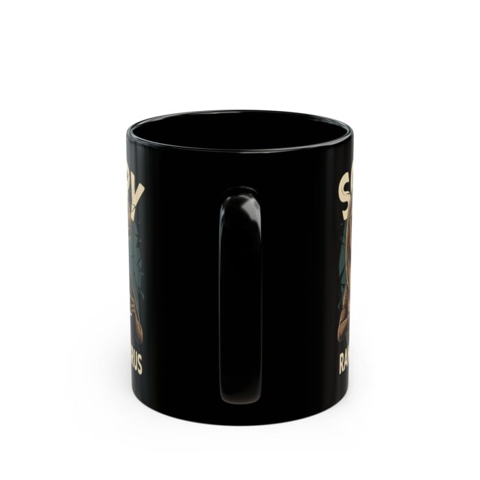 T-rex Black Mug (11oz, 15oz) - Image 4