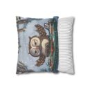 Winter Woodland Feast Spun Polyester Square Pillowcase