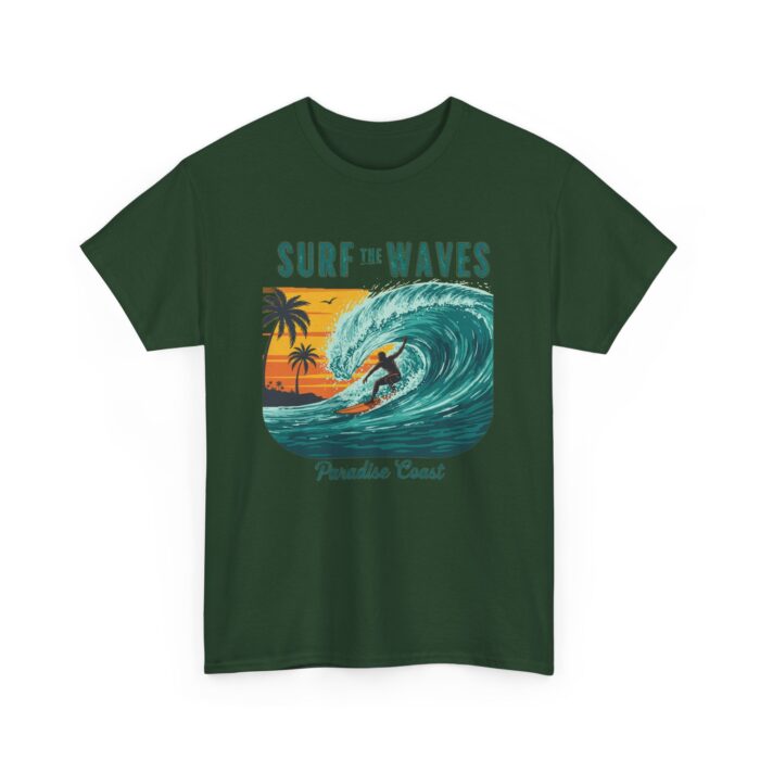 Surf the waves Unisex Heavy Cotton Tee - Image 27