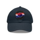 Korean Flag Hat with Leather Patch (Round)