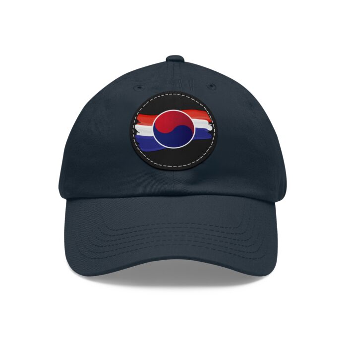 Korean Flag Hat with Leather Patch (Round) - Image 25