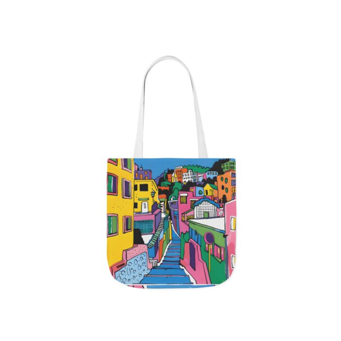 The hillside village in Korea Canvas Tote Bag, 5-Color Straps - Image 17