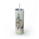 A tall pine tree Skinny Tumbler with Straw, 20oz