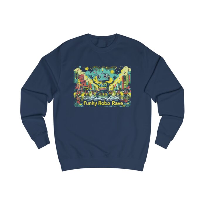 Funky Robo Rave Unisex Sweatshirt - Image 7