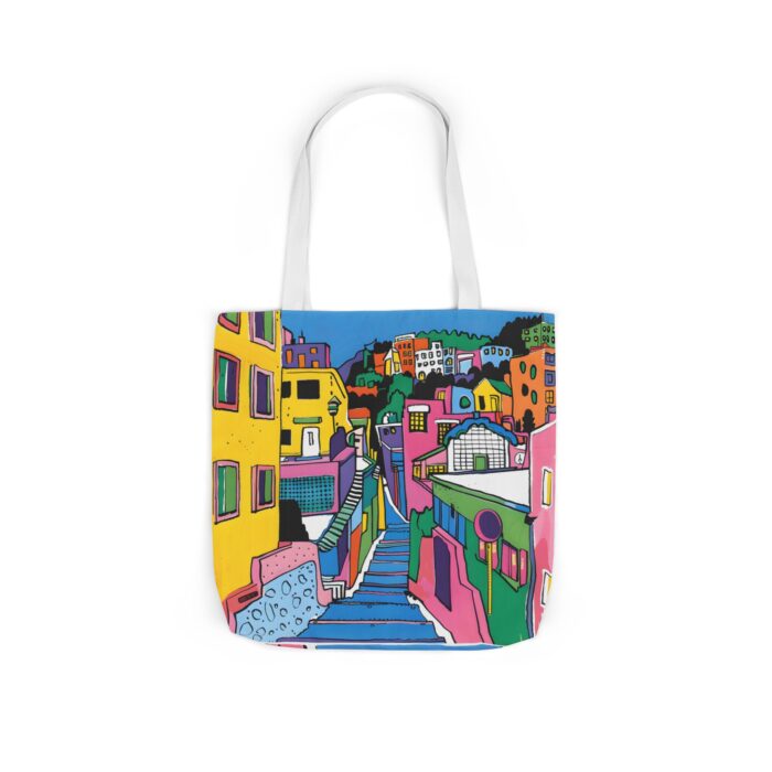The hillside village in Korea Canvas Tote Bag, 5-Color Straps - Image 58