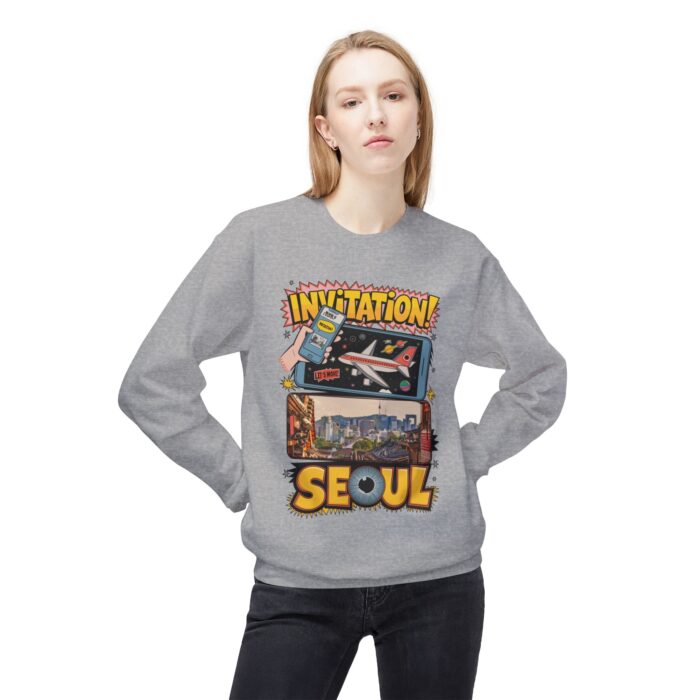 Invitation Seoul Unisex Midweight Softstyle Fleece Crewneck Sweatshirt - Image 15