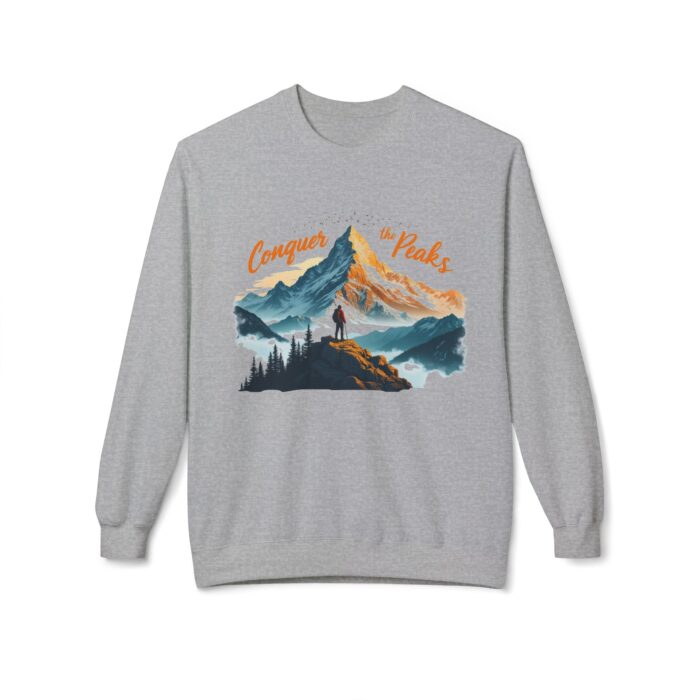 Conquer the peaks Unisex Midweight Softstyle Fleece Crewneck Sweatshirt - Image 17