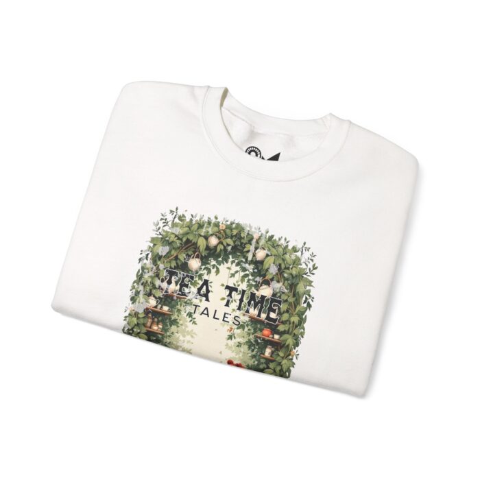 Tea time tales Unisex Heavy Blend™ Crewneck Sweatshirt - Image 3