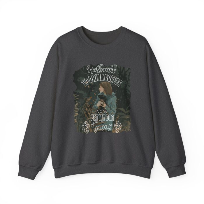 Pet my dog today Unisex Heavy Blend™ Crewneck Sweatshirt - Image 9