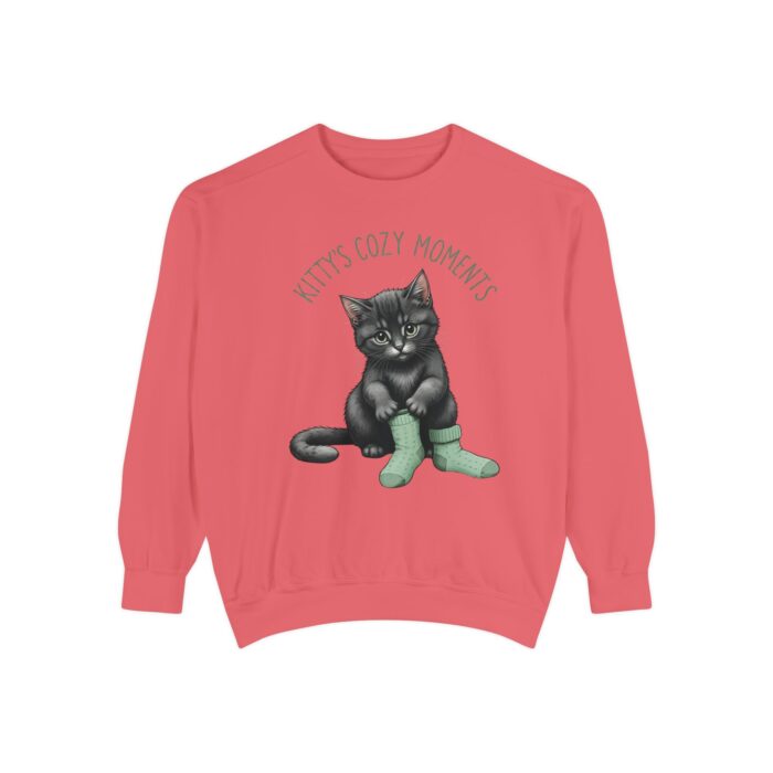 Kittt's cozy moment Unisex Garment-Dyed Sweatshirt - Image 29